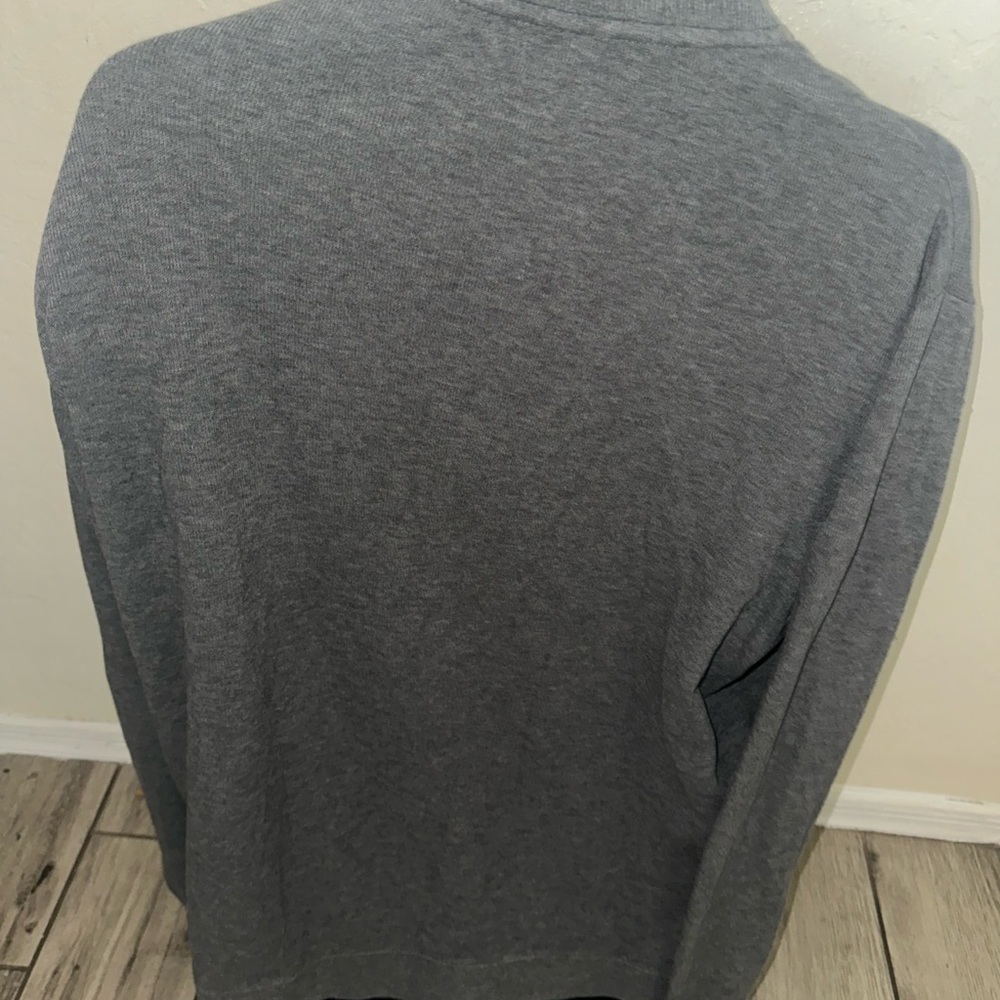 Men’s used Cutter and Buck size XL grey quart zip pullover sweater - Picture 4 of 5